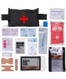 TACTICON V1 Compact IFAK Trauma First Aid Kit | EDC Survival Medical Pouch for Everyday Carry | Tactical Emergency Medical Pack for Belt, Vest, Car, Hiking, and Sports - Black - Buy Online on GoSupps.com