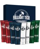 Travel Shave Cream Gift Set for Men - Luxury Close Shave Kit for Him - Perfect Christmas, Birthday, or Stocking Stuffer Gift - 8 Piece Set - Buy Online on GoSupps.com