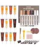 Lifreer Wood Furniture Repair Kit - 40 Pcs Wood filler  Touch Up Markers With Wax Sticks - for Wood Floors  Stains  Scratches Tables  Door  Carpenters  Bedposts - Buy Online on GoSupps.com
