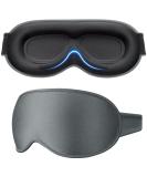 Buy Gritin 100% Light Blocking Sleep Mask - Ergonomic 3D Design for Comfort | Ultra Soft & Pressure-Free Eye Mask for Men & Women - Light Gray - Buy Online on GoSupps.com