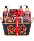 BRUBAKER Cosmetics Beauty Set Love - 12 pcs Passion Fruit Bath & Shower Set Gift in Decorative Tub - International Shipping Available - Buy Online on GoSupps.com