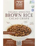 One Degree Organic Sprouted Brown Rice Cacao Crisp - 10oz (Pack of 6) | Healthy Snack - Buy Online on GoSupps.com