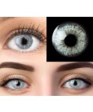 Buy Glamlens Keira Blue Contact Lenses - Strong Coverage Silicone Hydrogel -5.00 Diopters | 1 Pair (2 Pieces) | International Shipping - Buy Online on GoSupps.com