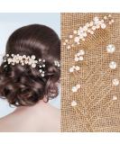 Elegant 9-Piece Pearl Bride Wedding Hair Comb & Pins Set - Gold Bridal Hair Accessories - Buy Online on GoSupps.com