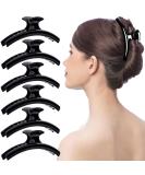 Buy RC ROCHE 6 Pieces Non-Slip Butterfly Hair Clips - Large Black | Firm Grip Hair Accessories for All Hair Types - Buy Online on GoSupps.com
