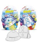 Inkee Foamy Space - 2 Pack Children Bath Bombs Strawberry Fragrance Rocket Shape Multi-Colored Fun - Buy Online on GoSupps.com