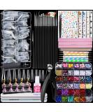 Teenitor Fake Nails Kit - Clear Coffin Press On Nail Tips Nail Art Supplies Glitter & Rhinestones for Stunning Nail Designs | International Shipping Available - Buy Online on GoSupps.com