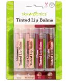 Sky Organics Tinted Lip Balms 4 Pack Set 0.15 oz (4.25 g) Each - Buy Online on GoSupps.com