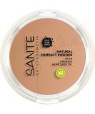 Shop Sante Natural Cosmetics Compact Powder 03 Warm Honey - Vegan Long-Lasting Matte Finish for Darker Skin Tones | Organic Hemp Oil 9g - Buy Online on GoSupps.com