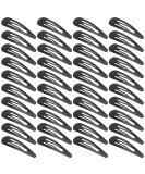 XCZYN 40 Pcs Snap Hair Clips Matte Finish Black Color Anti-slip Snap Clip Hair Accessories Metal Barrettes for Women Little Girls Lady Hair Styling (40 Pieces Black) 1 count (Pack of 40) Black - Buy Online on GoSupps.com