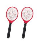 2-Pack Electric Fly Swatter - Chemical-Free Fly Killer for Flies Midges & Mosquitoes - Red - Buy Online on GoSupps.com