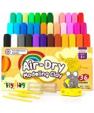 36 Colors Air Dry Clay Kit for Kids with Tools, Tutorials - Soft & Ultra Light Modeling Clay Set - Buy Online on GoSupps.com