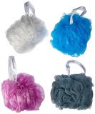 Daylee Naturals Large Eco Mesh Bath Pouf Sponge 4-Piece Variety Pack - Luxurious Shower Loofahs for Exfoliating and Cleansing - Buy Online on GoSupps.com