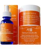 Korean Skin Care Set - Potent Vitamin C Serum & Snail Repair Cream for Youthful Glow | Natural & Organic Beauty Routine - Buy Online on GoSupps.com