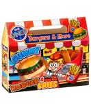 Diner Giant Gummy Burger & Fries 130g Sweet Jelly Candy Squishy Xmas Treats Delights - Buy Online on GoSupps.com