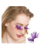 Dorisue Huge Dramatic Halloween Eyelashes - Purple Extra Long Cat Eye & Feather Style for Costumes - Buy Online on GoSupps.com