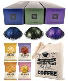 Nespresso Vertuo Coffee Capsules Intense Espresso Selection - Altissio Diavolitto Il Caff - 3 Boxes (30 Pods) Bundled with Border Biscuits & Giftable Tote Bag - Buy Online on GoSupps.com