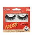 KISS My Lash But Bolder 3D Volume False Eyelashes in Slim Thicc Black - Vegan Faux Mink | Fuller & Natural-Looking Lashes | 1 Pair - Buy Online on GoSupps.com