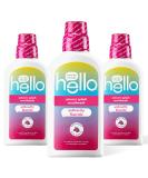 Hello Kids Mouthwash - Alcohol Free Unicorn Bubble Gum, Fluoride, Vegan - 3 Pack (16 OZ) - Buy Online on GoSupps.com