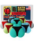 Men Bath Bombs Gift Set - 8 XXL Handmade Organic Aromatherapy Fizzies with Essential Oils, Coconut Oil, Epsom Salt - Vegan for Husband, Dad & Boyfriend - Buy Online on GoSupps.com