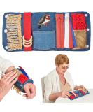 Fidget Wrist Cuff Sensory Toy for Dementia | Anxiety Sleeve for Seniors | Small Blue Fidget Toy for Elderly | Alzheimer s and Dementia Products - Buy Online on GoSupps.com