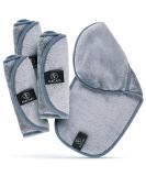 FABCARE Makeup Remover Cloth Set | 4 Washable Microfibre Face Cloths - DERMATEST Very Good - Integrated Glove for Easy Makeup Removal - Buy Online on GoSupps.com