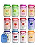 Waterlo Sparkling Water Variety Pack - 12 Sugar Free Flavored Cans with Nosh Pack Bag | Refreshing International Shipping - Buy Online on GoSupps.com