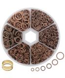 GMMA 1400 Pcs Mixed Jump Rings Set with Open/Close Tool - 4mm to 10mm Sizes - Red Copper | Jewelry Making Supplies for Keychains, Necklaces, and DIY Crafts - Buy Online on GoSupps.com