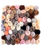 72pcs 7.6 oz Needle Felting Wool- 24 Dark Colors Nature Fibre Wool Yarn Roving Needle Felting Hand Spinnings for Wool Felting Yarn Supplies DIY Craft Materials, 3g/Pack Dark Colors(72pcs) - Buy Online on GoSupps.com