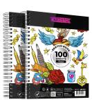 Artisto 9x12 Premium Sketch Book Set - Pack of 2, 200 Sheets - Acid-Free Drawing Paper, Spiral Bound - Ideal for Kids, Teens, and Adults - Buy Online on GoSupps.com