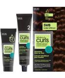 All About Curls 5WB Sable Spirals - Permanent Hair Color for Curly Hair | 100% Grey Coverage & Nourishing Serum | Dark Brown Hair Dye - Buy Online on GoSupps.com