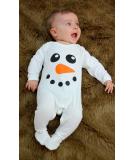 Baby Moo's Snowman Baby 1st Xmas Sleepsuit | UK Made | 6-12 Months - Buy Online on GoSupps.com