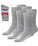 Debra Weitzner Non-Slip Diabetic Crew Socks 3-Pack - Loose Fit for Men & Women - Crew Grey with Grips (Size 13-15) - Buy Online on GoSupps.com