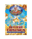 Cousin Willie's Buttery Explosion Microwave Popcorn Bags (4 Boxes, 12 Bags) - Gourmet Snack, Whole Grain, Gluten Free, Low Calorie - Made in USA, Non-GMO - Buy Online on GoSupps.com