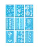 White Lace Temporary Tattoos - 9 Sheets Bride Wedding Designs for Women Teens Girls - Realistic Waterproof Transfer Stickers - 100+ Flash Jewelry Tattoos - Buy Online on GoSupps.com