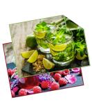 Microfiber Cleaning Cloths for Glasses - Pack of 2 with Fruit Motif | 30x40cm | Streak-Free & Soft - Buy Online on GoSupps.com