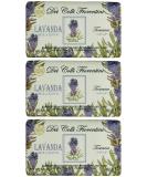 Lavanda Toscana Triple Milled Soap - Relaxing Perfumed Vegetal Soap 8.8 oz (Pack of 3) | Italian Import | International Shipping Available - Buy Online on GoSupps.com