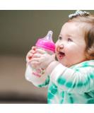 Nuby Wide Neck Bottle with Anti-Colic Air System  Colors/Prints May Vary  1pk Multi - Buy Online on GoSupps.com