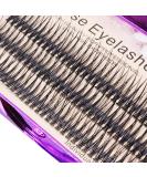 Bodermincer 120pcs 0.10mm Thickness Handmade Fish Tail False Lahses Thick Natural Long Black Individual False Eyelashes Fake Eye Lashes Extensions Makeup Tool (12mm) - Buy Online on GoSupps.com