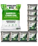 VZee 8 Pack x 200g Charcoal Bags Odor Absorber with 8 Ropes - Activated Bamboo Charcoal Air Purifying Bag for Room, Pets, and Basement Smells - Buy Online on GoSupps.com