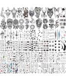 COKTAK 66 Sheets Small Black Animals Temporary Tattoos for Women Men Kids - Halloween Tattoo Stickers for Finger, Arm, Moon Space - Fake Tattoos for Adults Teens and Kids - Buy Online on GoSupps.com