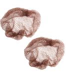 2x Dark Brown Elasticated Mesh Styling Sleep In Hair Nets - Slumber Hair Net - Buy Online on GoSupps.com