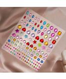 Face Jewels Rhinestone Stickers - Big Heart Design for Makeup & Body | Eye Gems & Crystals Stick-On Face Jewels - Buy Online on GoSupps.com