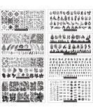 FingerAngel 13pcs Nail Stamp Plates set 8 plate 2Stamper 2Scraper 1storage bag Nails Art Stamping Plate Scraper Stamper Set Leaves Flowers Animal Nail plate Template Image Plate V25-32 - Buy Online on GoSupps.com