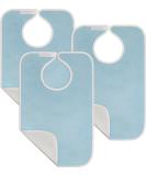 Utopia Towels - Pack of 3 Premium Quality Waterproof Washable Blue Adult Bibs - Buy Online on GoSupps.com