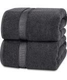 Utopia Towels - Luxurious Jumbo Bath Sheet 2 Piece - 600 GSM 100% Ring Spun Cotton Highly Absorbent and Quick Dry Extra Large Bath Towel - Super Soft Hotel Quality Towel (35 x 70 Inches, Grey) 2 Piece Bath Sheet Grey - Buy Online on GoSupps.com