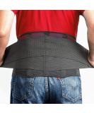 OMAX Lumbar Back Brace - Adjustable Core Support Belt for Back Pain Relief - Breathable Mesh Design, Extra Compression - Black Medium (1 Pack) - Buy Online on GoSupps.com