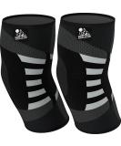 Large Elbow Compression Sleeves (1 Pair) - Tendonitis Support for Prevention & Recovery - Buy Online on GoSupps.com