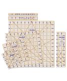 QuiltCut UltraGrid USA Made Non-Slip Quilting Ruler 7 Piece Starter Set - Buy Online on GoSupps.com