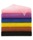6 Pieces African Net Sponge African Exfoliating Net Long African Bath Sponge Washcloth Shower Net African Body Scrubber Net for Skin Smoother Daily Use(Pink Yellow Purple Black Blue Brown)